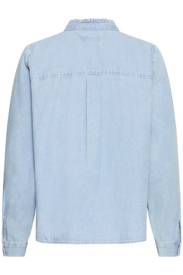 ICHI Tulle Denim-Hemd