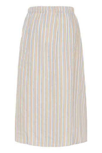ICHI Foxa Striped Midi-Rock