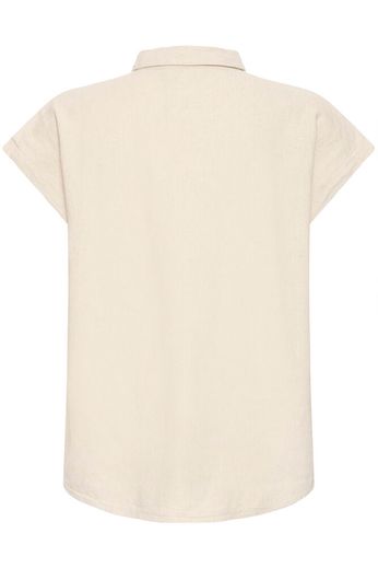 ICHI Lino blouse short sleeve
