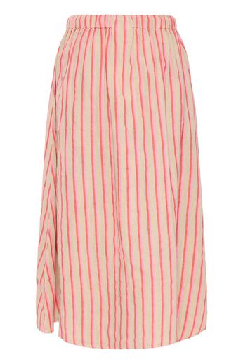 ICHI Foxa Striped Midi-Rock