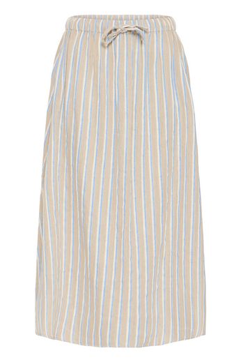 ICHI Foxa Striped Midi-Rock