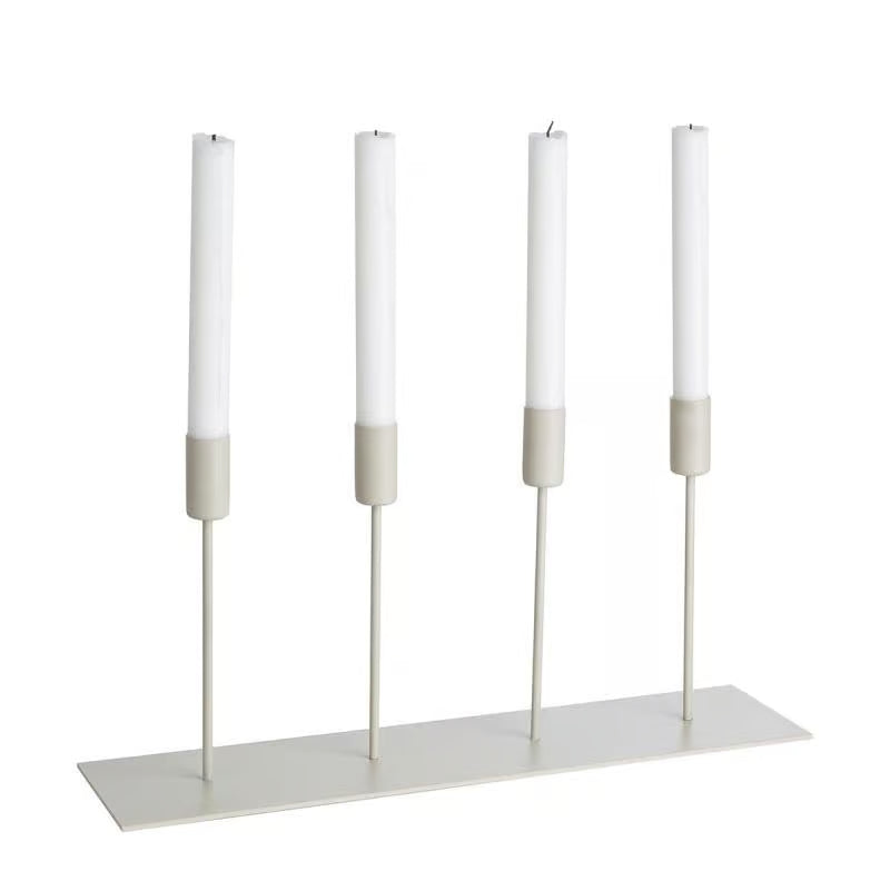 ERNST Kerzenhalter f. 4 Kerzen, Metal Beige