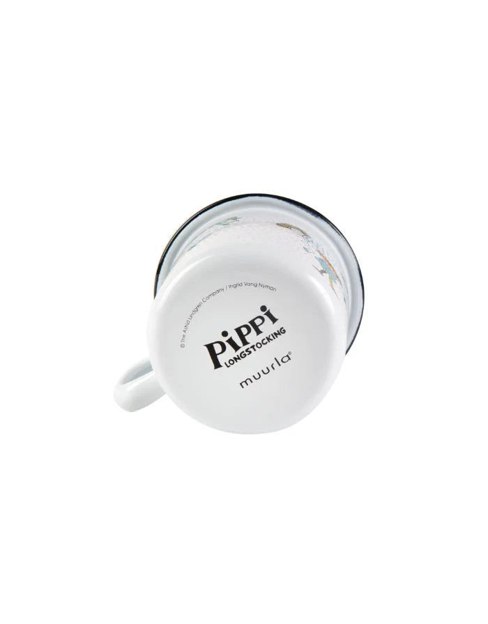 Muurla Emaille-Becher Pippi Langstrumpf & das Pferd - 250ml