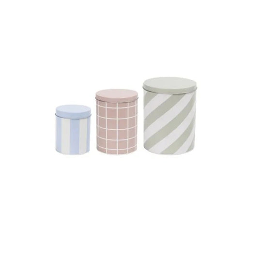 Muurla Aufbewahrungsdosen 3er Set Blue/ Beige / Green
