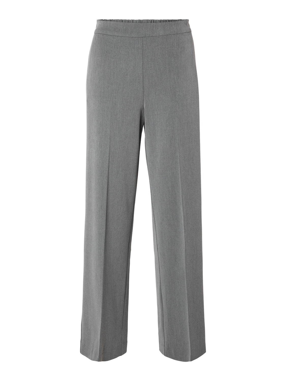 Selected Femme Emma Hose weit - Grey Melange