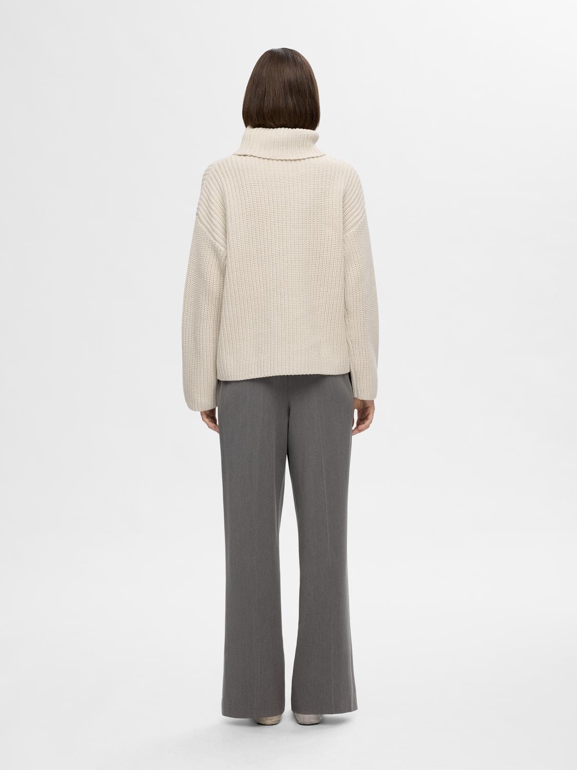 Selected Femme Selma Strickpullover - Birch