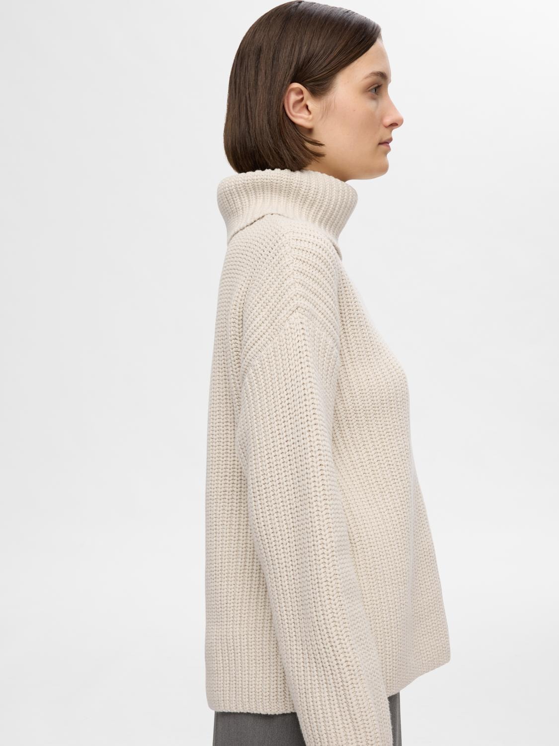 Selected Femme Selma Strickpullover - Birch