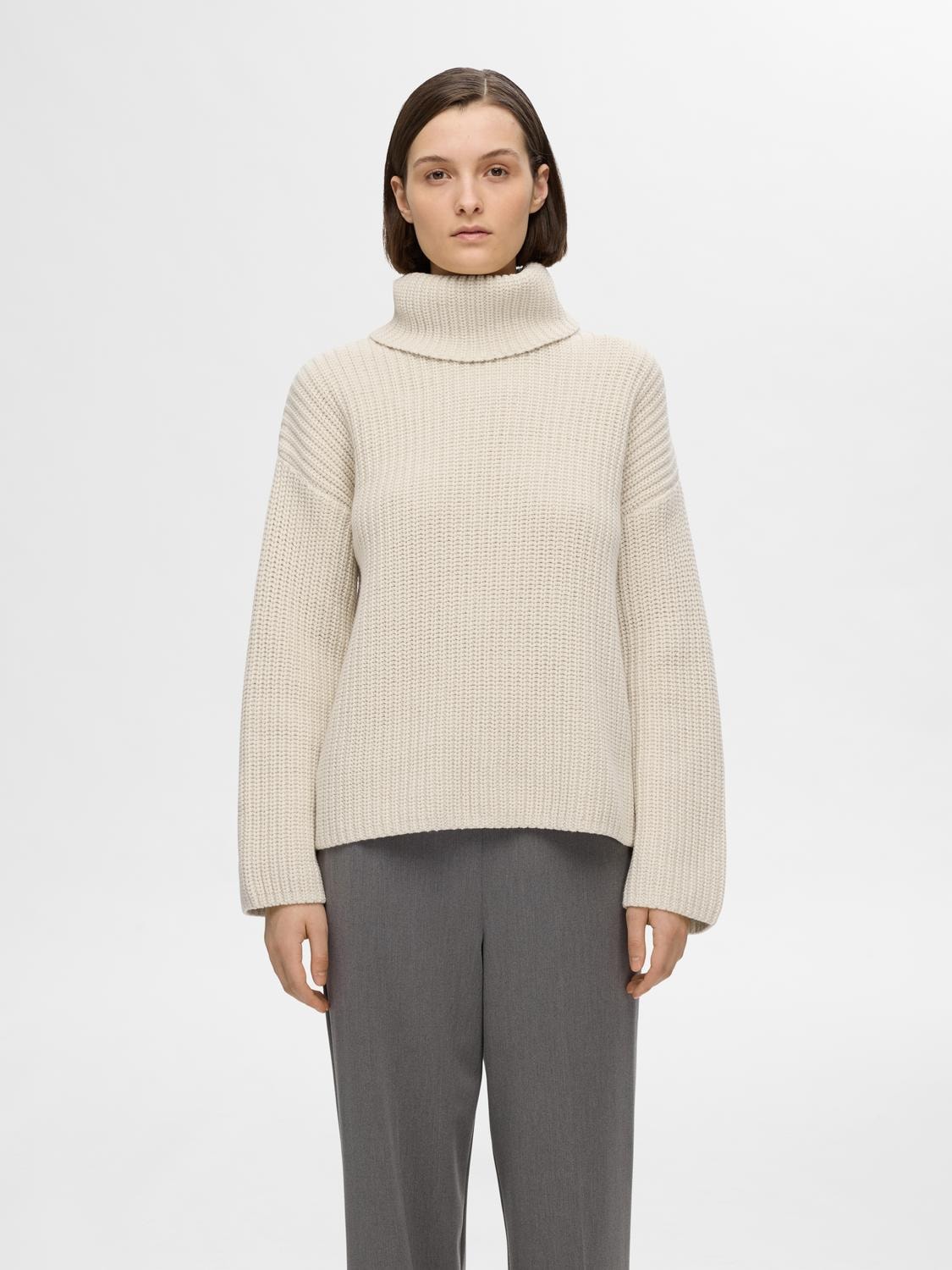 Selected Femme Selma Strickpullover - Birch