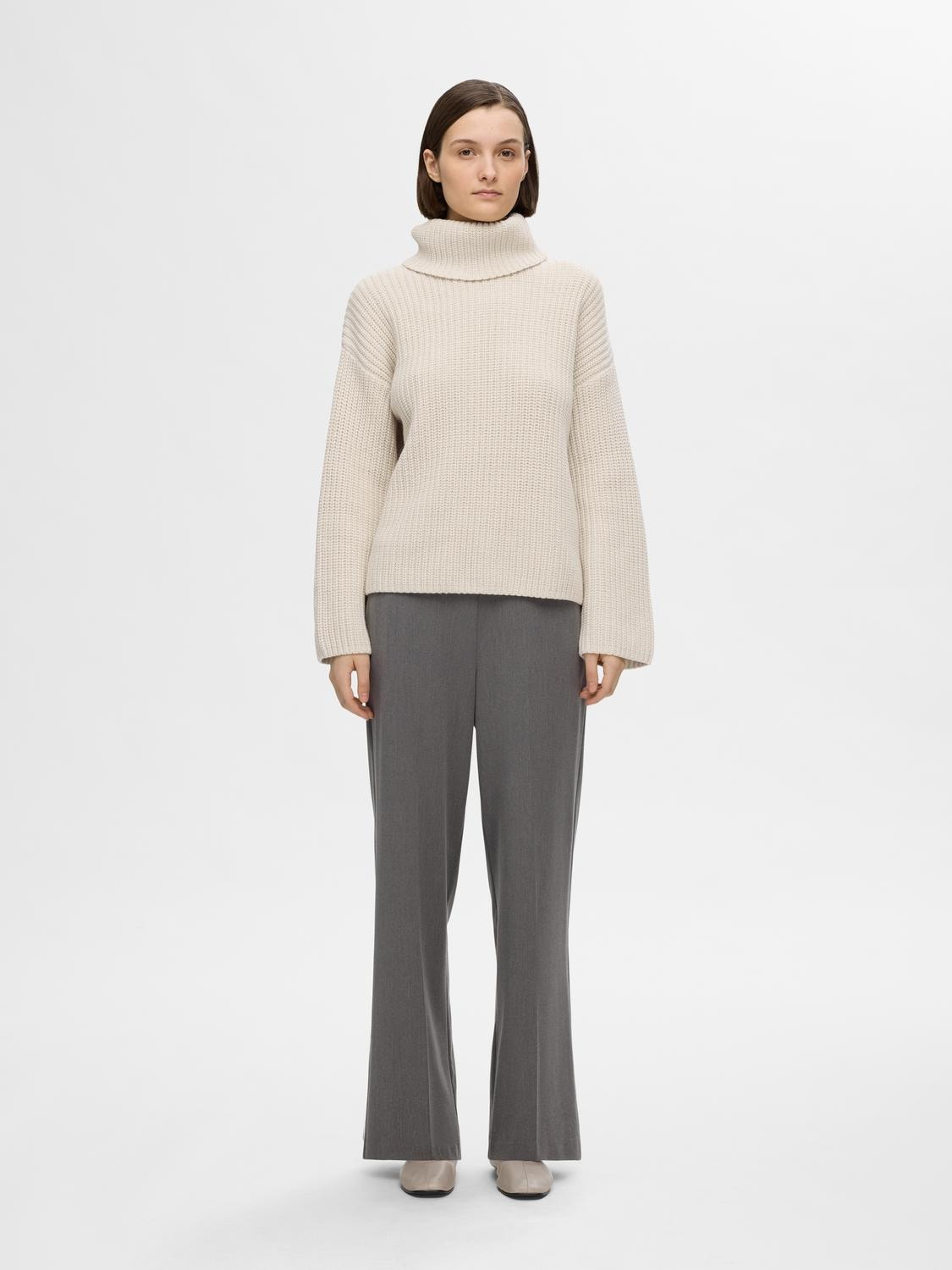 Selected Femme Selma Strickpullover - Birch