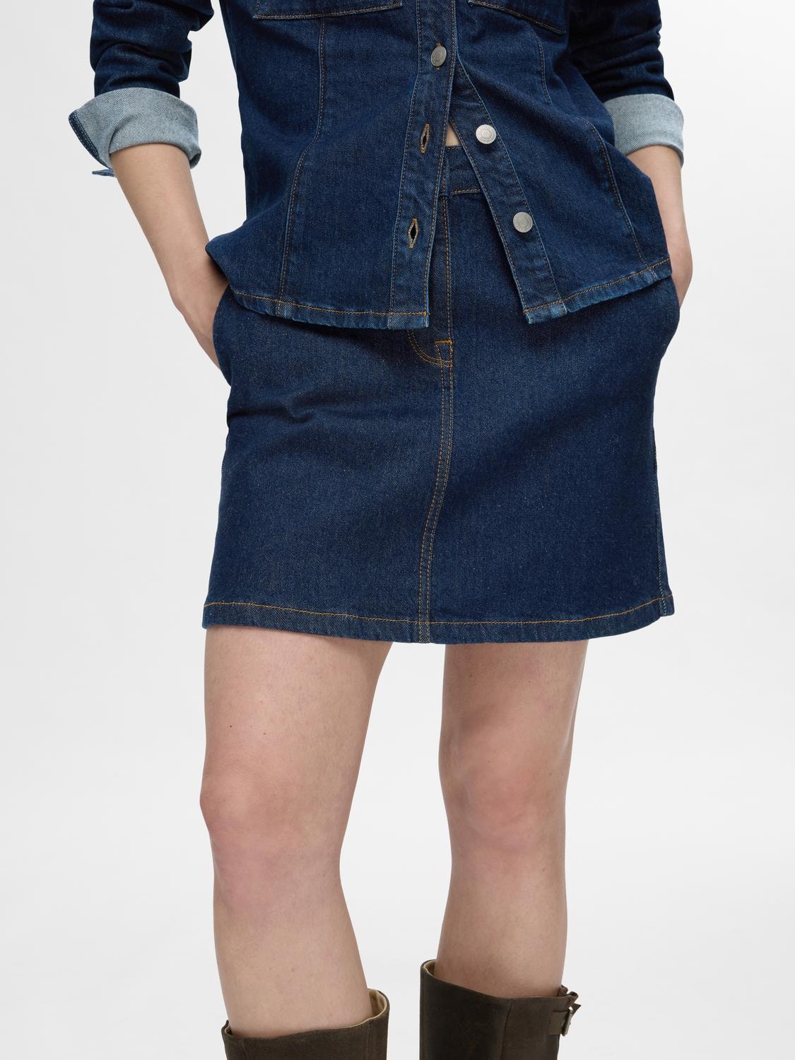 Selected Femme Ilu Denim-Rock kurz