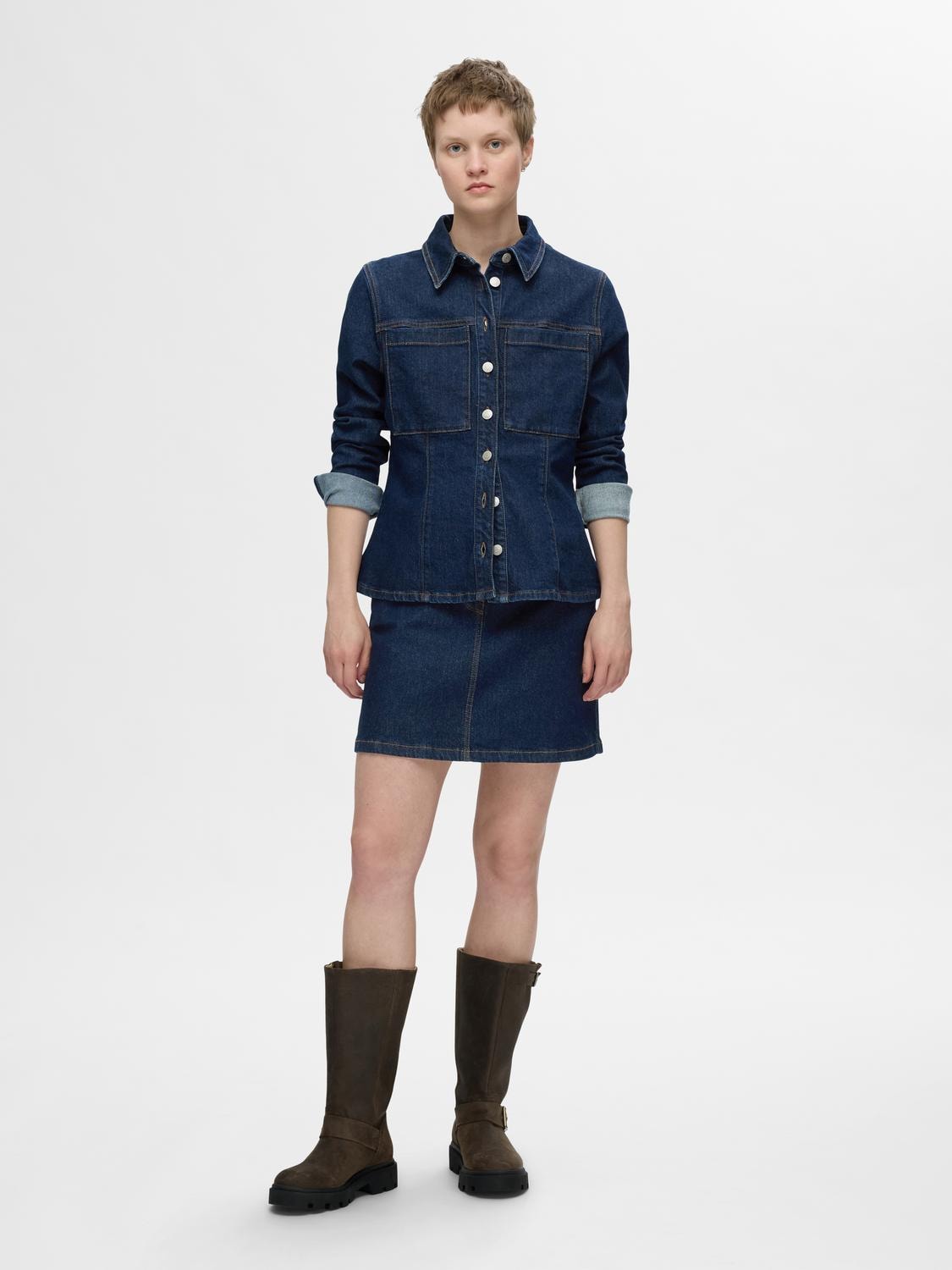 Selected Femme Ilu Denim-Rock kurz