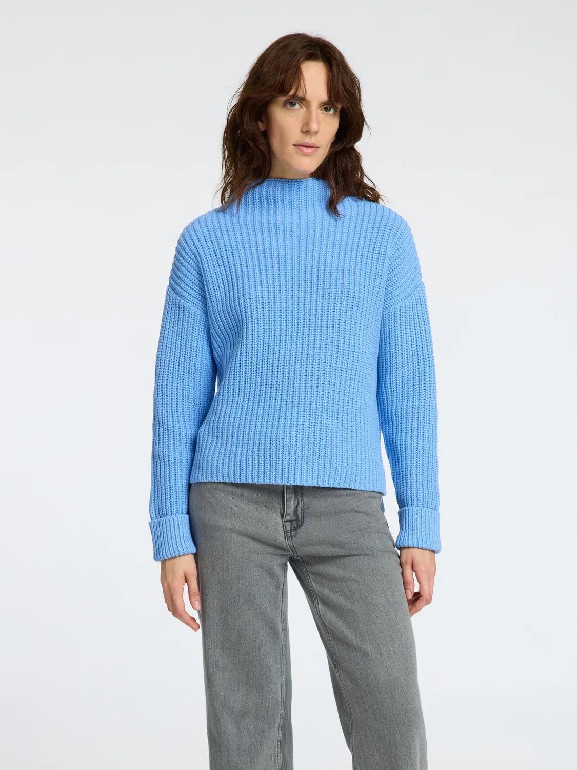 Selected femme Selma Strickpullover cornflower blue