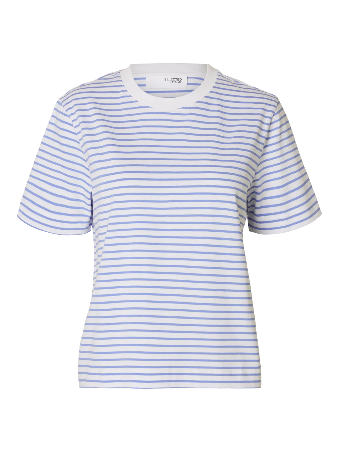 Selected Femme Boxy T-Shirt - Cornflower Blue