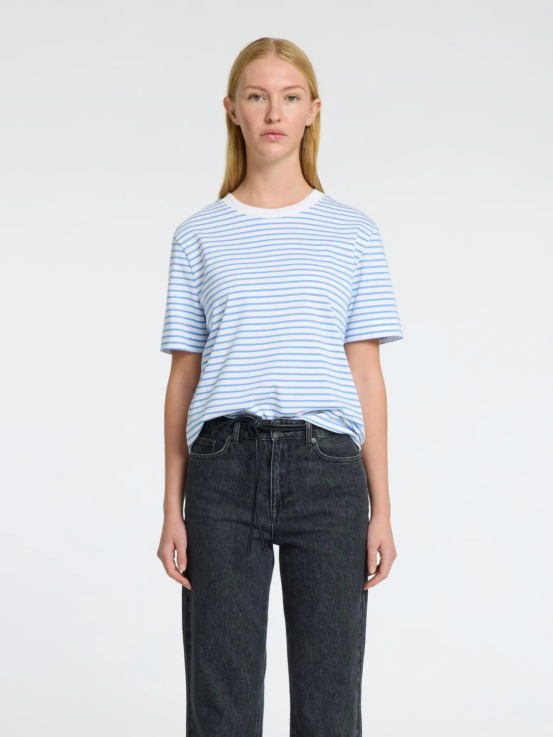 Selected Femme Boxy T-Shirt - Cornflower Blue