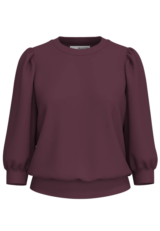 Selected Femme Tenny Sweatshirt - Fig
