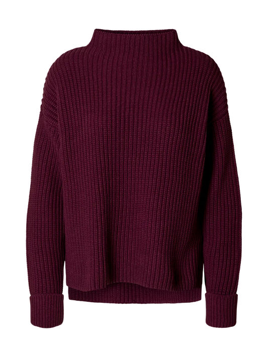 Selected Femme Selma Strickpullover - Fig