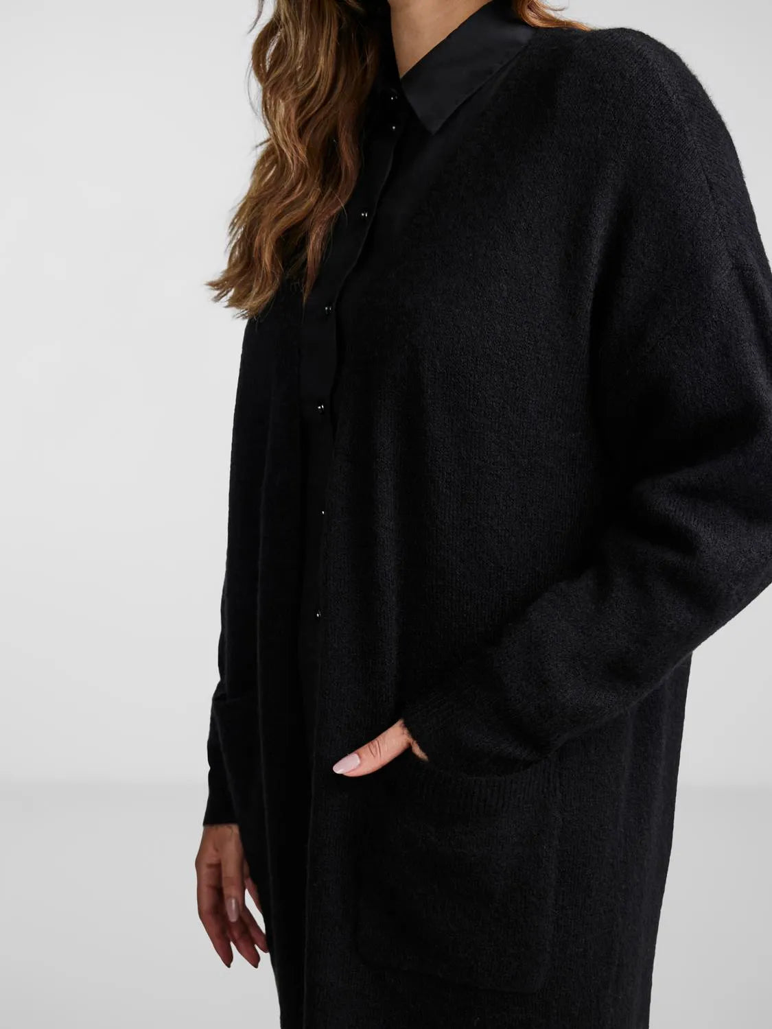 YAS Balis Strickjacke - Black