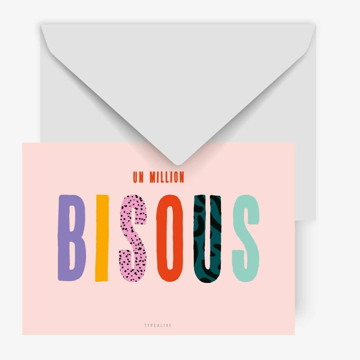 Postkarte / Un Million Bisous